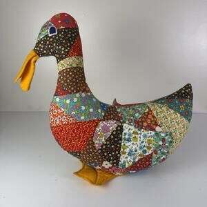 Handmade Quilted Thanksgiving Turkey Decoration Centerpiece Patchwork Fall